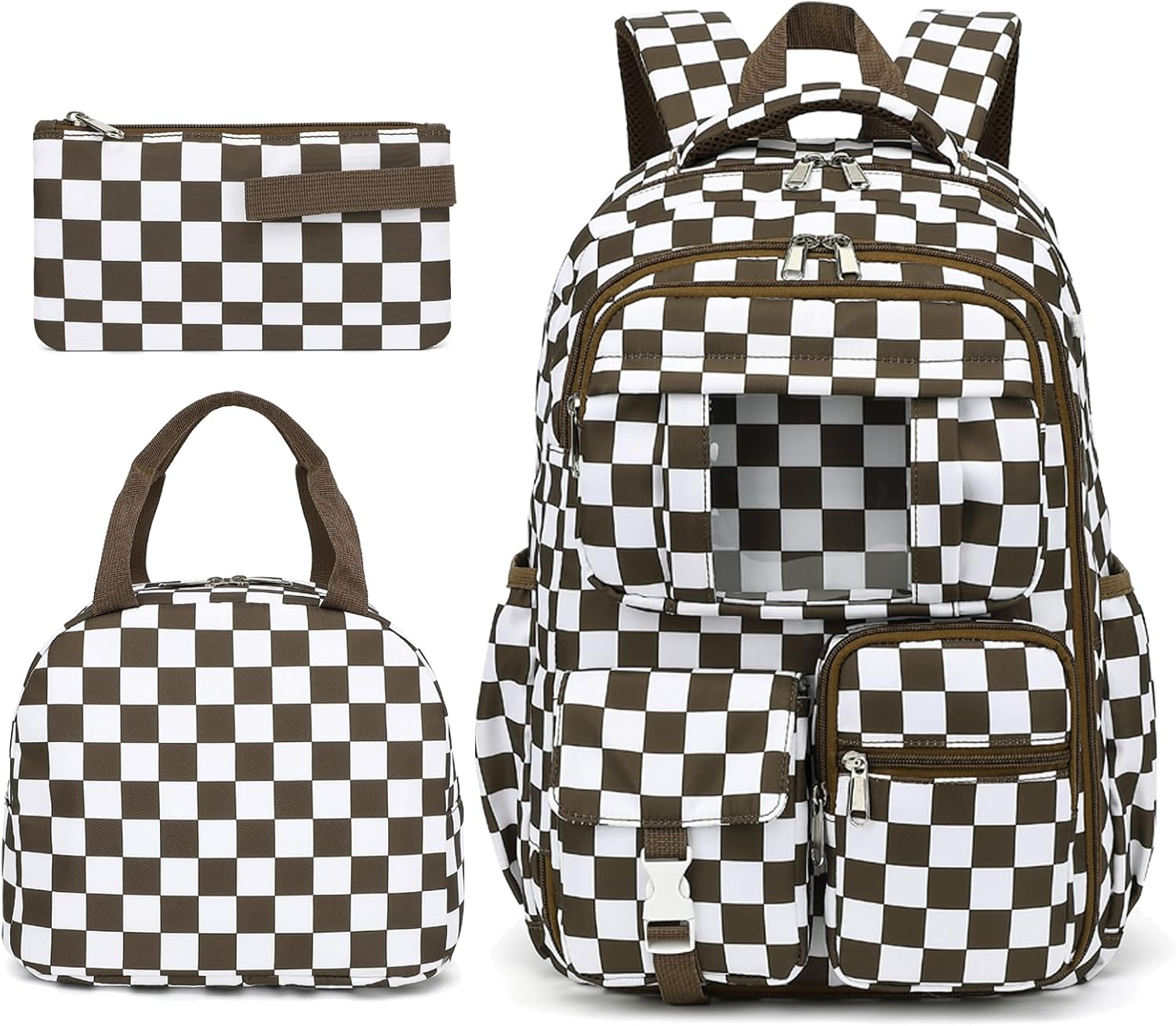 Girls School Backpack Set - Teens Kids School Bag Bookbag with Lunch Box Pencil Case for Elementary Middle School