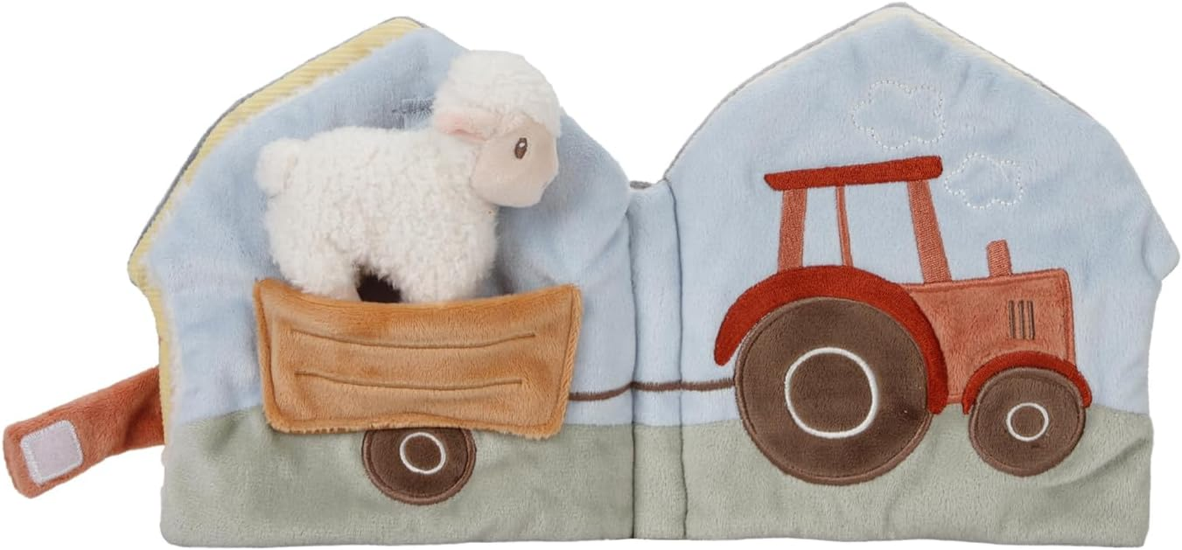 Little Dutch Little Farm Soft Activity Book - Toy - Activity Book - Newborn, Infant - Mirror, Rattle, Labels image number 2