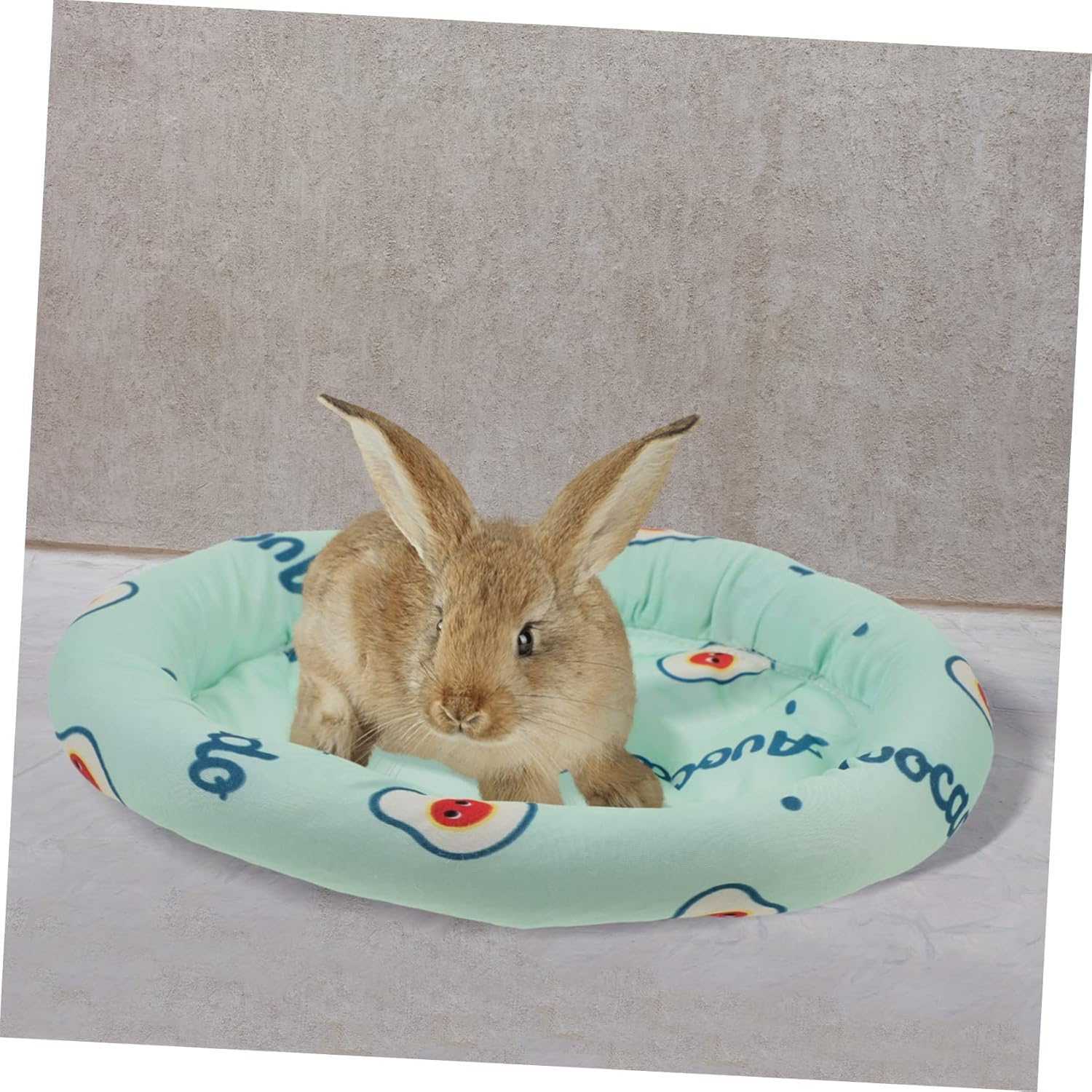 Pet Cushion Hamster Cooling Pad Rabbit Bed Summer Ice Silk Floor Mat, 1Pc Rabbit Bed Hamster Bedding Cooling Cushion Small Pet Floor Pad, Green - Green image number 2