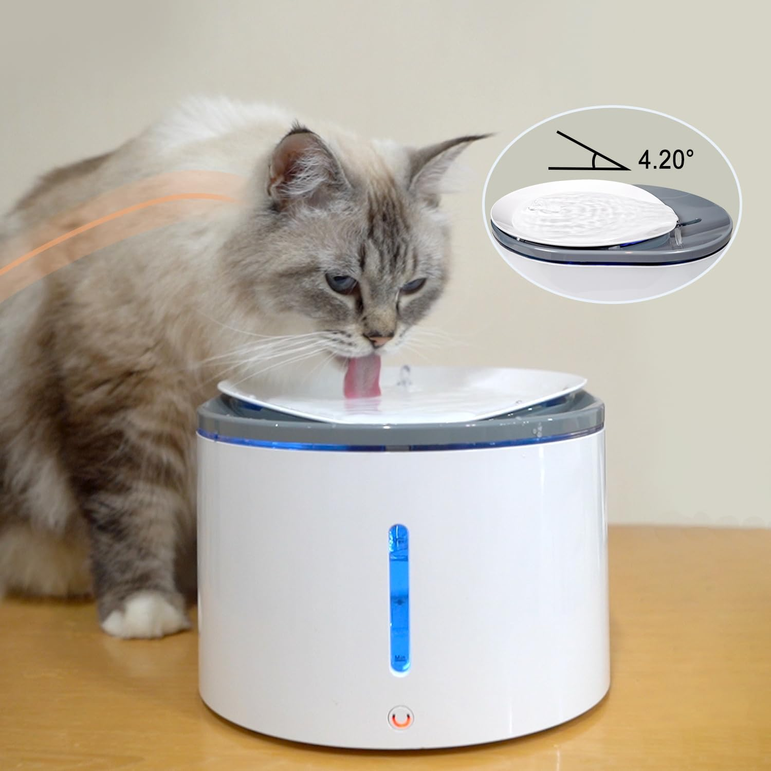 DOEL Cat Fountain, Automatic Drinking Fountain for Cats and Dogs image number 1