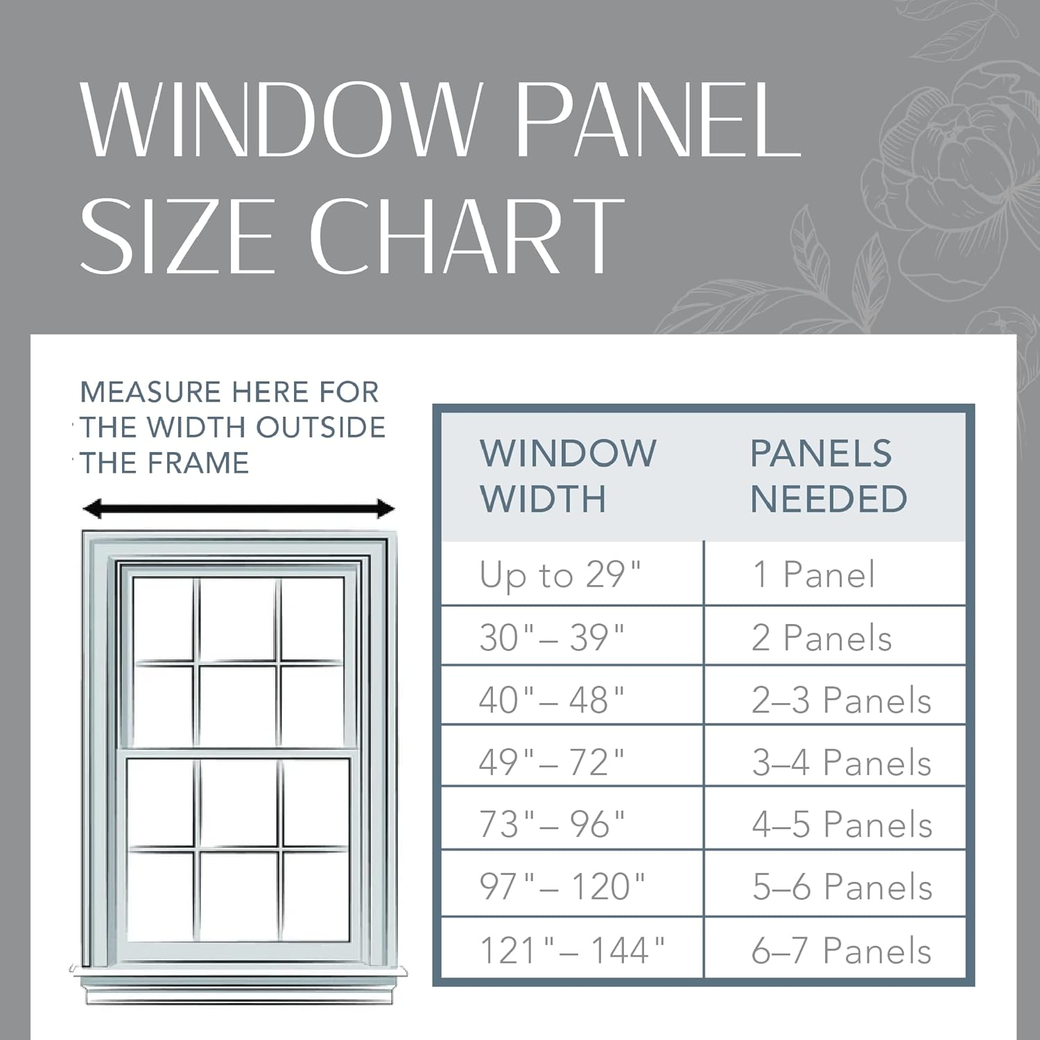 Elrene Home Fashions 026865874464 Indoor/Outdoor Tab Top Stripe Single Panel Window Curtain Drape, Gray, 50"X84" image number 1