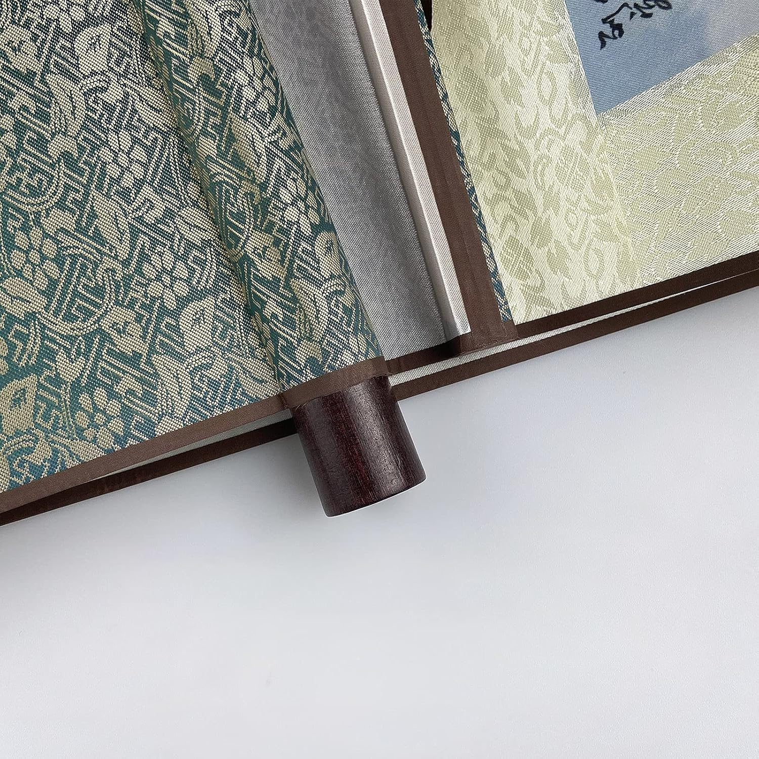 Silk Scroll Painting Asian Wall Decor Birds - Hundred Birds Respect the Phoenix Beautiful Chinese Art Wall Scroll Hanging Painting Scroll Oriental Decor(39 X 12 In) image number 3