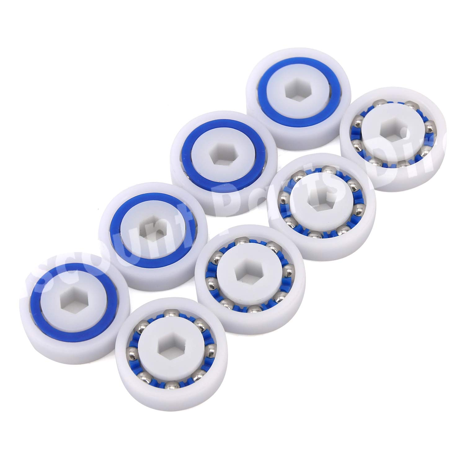 8 Pack Poolsupplytown Wheel Ball Bearing 9-100-1108, for Polaris Pressure Pool Cleaner 360 380 3900 Sport, ATV Pool Cleaners image number 2