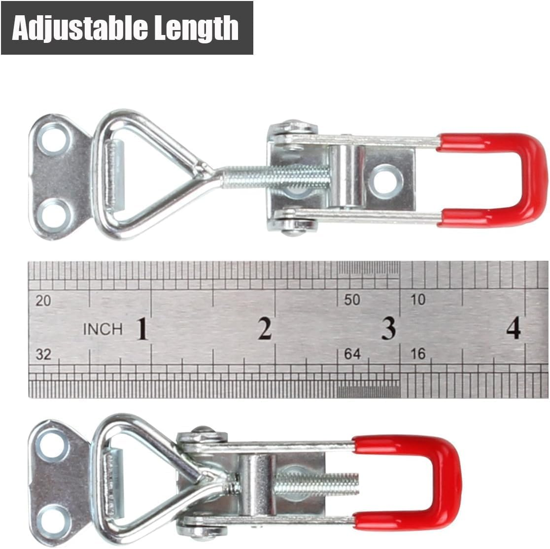 6 Pcs Toggle Latch 4001, Adjustable Heavy Duty Clamp, 150Kg 330Lbs Holding Capacity for Smoker Lid Jig, Tool Box Case, Door image number 5