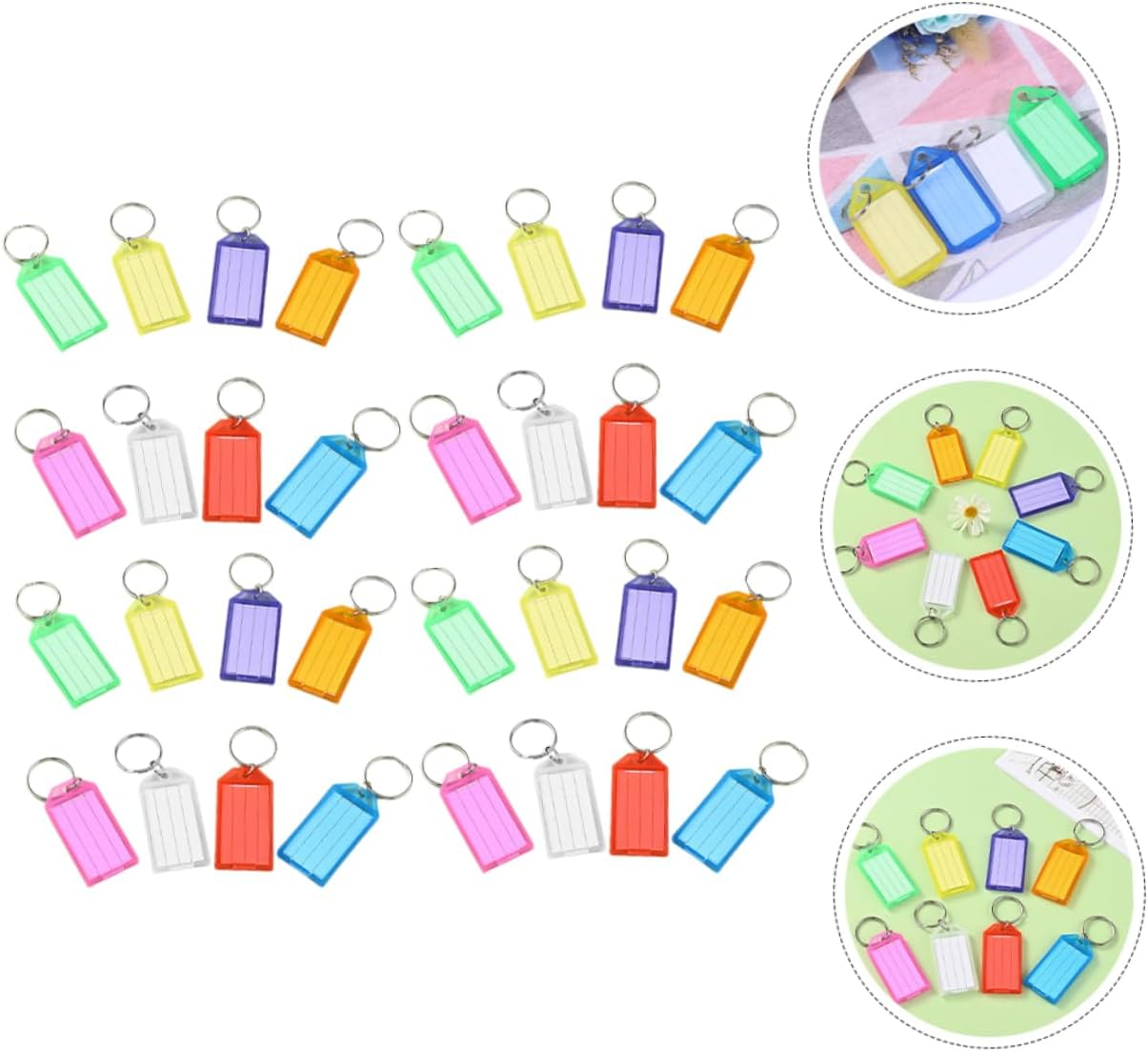 WATIIFUFU 50Pcs Travel Suitcase Tags Luggage Id Labels Funny Design Luggage Tags image number 6