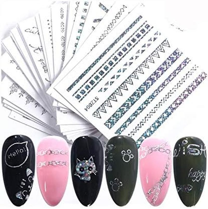 24 Pcs Halloween Nail Art Water Sticker Set Anime Skull Bone Decals Gel Polish Slider Accessories (Color : 208 24Pcs) image number 2