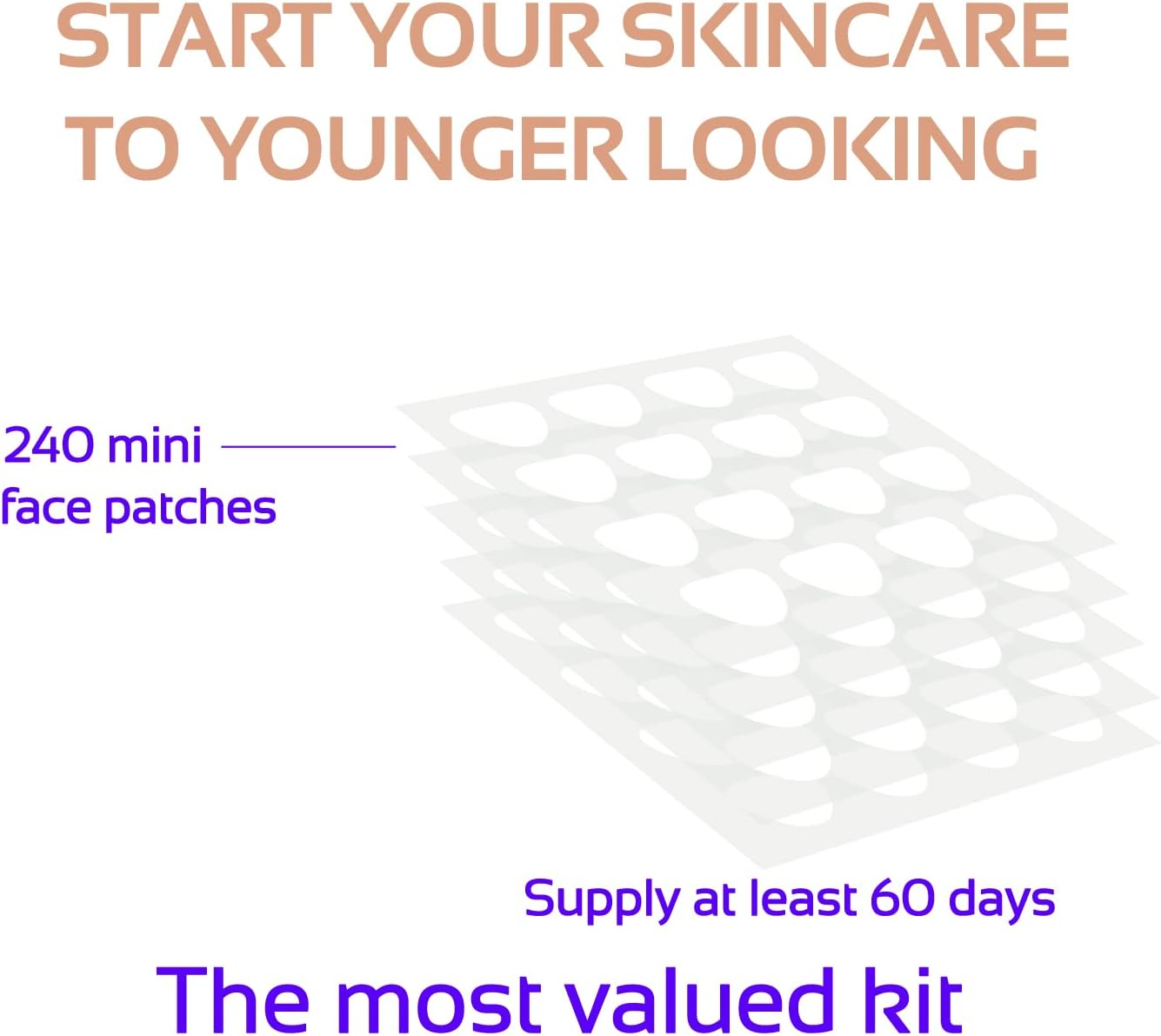 ENROSLU Face Wrinkle Patches 256Pcs - Clear Reusable Pads for Overnight Anti-Wrinkle Treatment - Fine Line Remover Strips to Smooth Eye, Mouth and Forehead - Train Facial Muscles for Smoother Skin image number 6