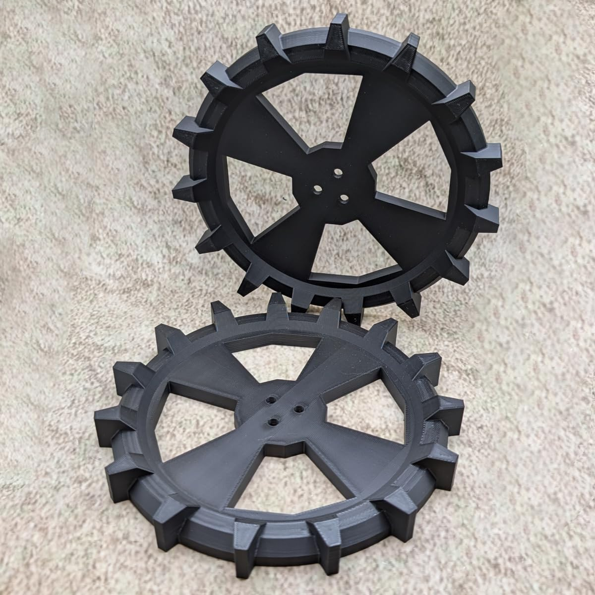 ULEIVA Replacement Drive Wheels Wheel Compatible with Husqvarna Automower 105 305 308 Robotic Lawnmower Spikes Off-Road Wheels Replacement Wheel Pack of 2 image number 2