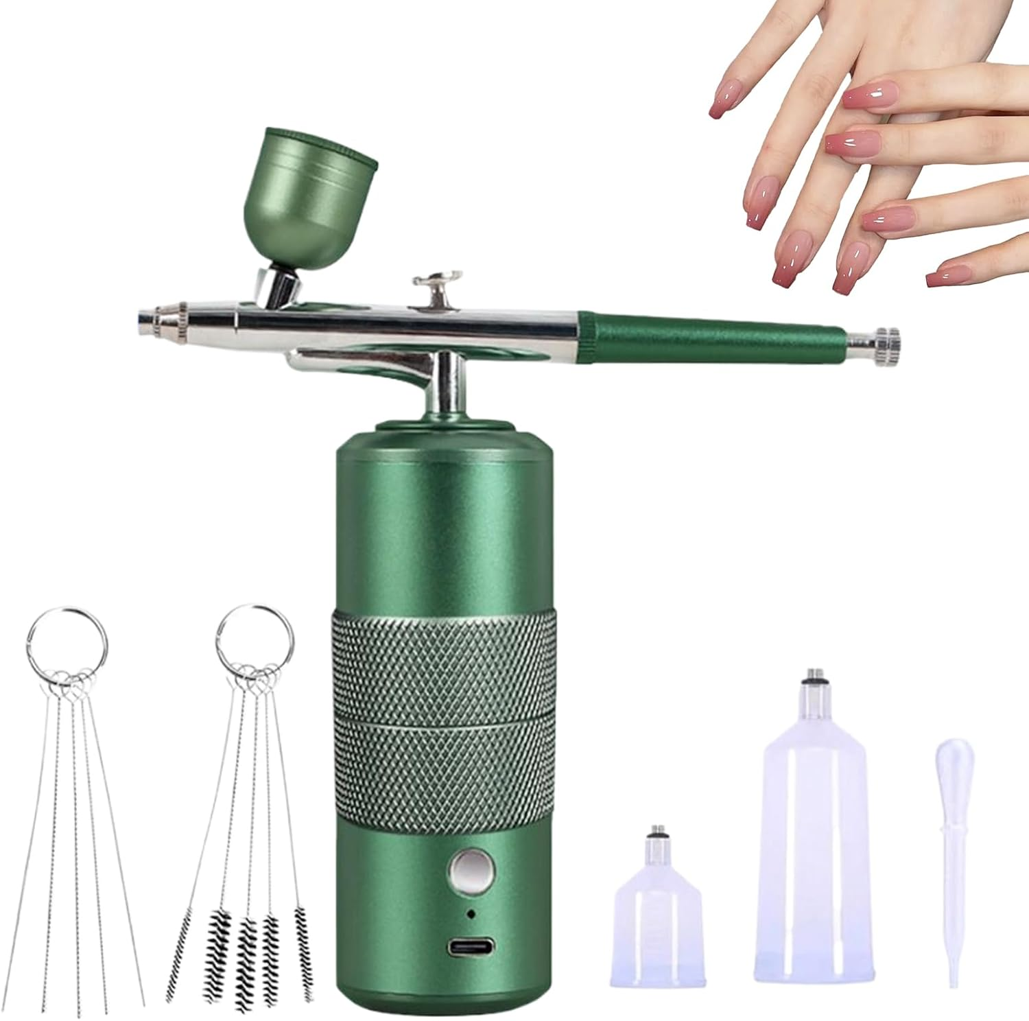 Nail Airbrush Machine | Cordless Airbrush - Portable Car Painting Supplies Set for Beginner Face Makeup Shoe Art Graffiti Hair Cake