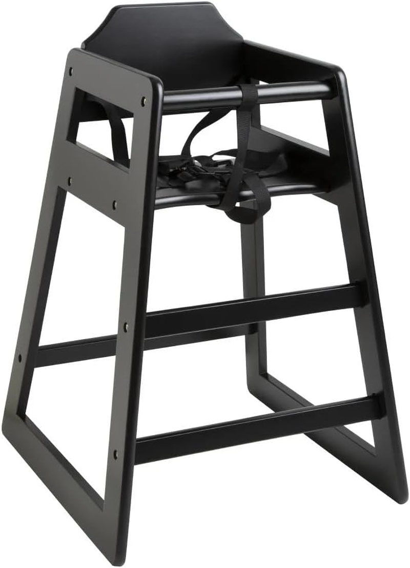 Bolero Wooden High Chair, Black