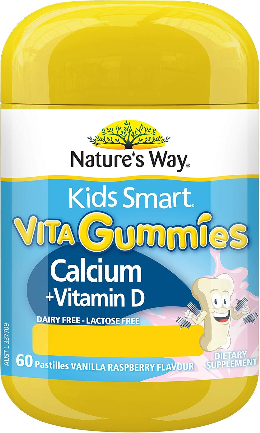 Nature'S Way Kids Smart Vita Gummies Calcium + Vitamin D Pastilles, 60 Count, Pack of 60