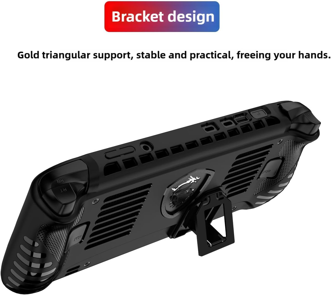 T Tersely Case for MSI Claw 8Inch AI+ (2025) - Soft TPU Shockproof Protective Cover for 8" Handheld Gaming Console - Rugged Design, Anti-Slip, Anti-Fall, Anti-Fingerprint (Black) image number 5