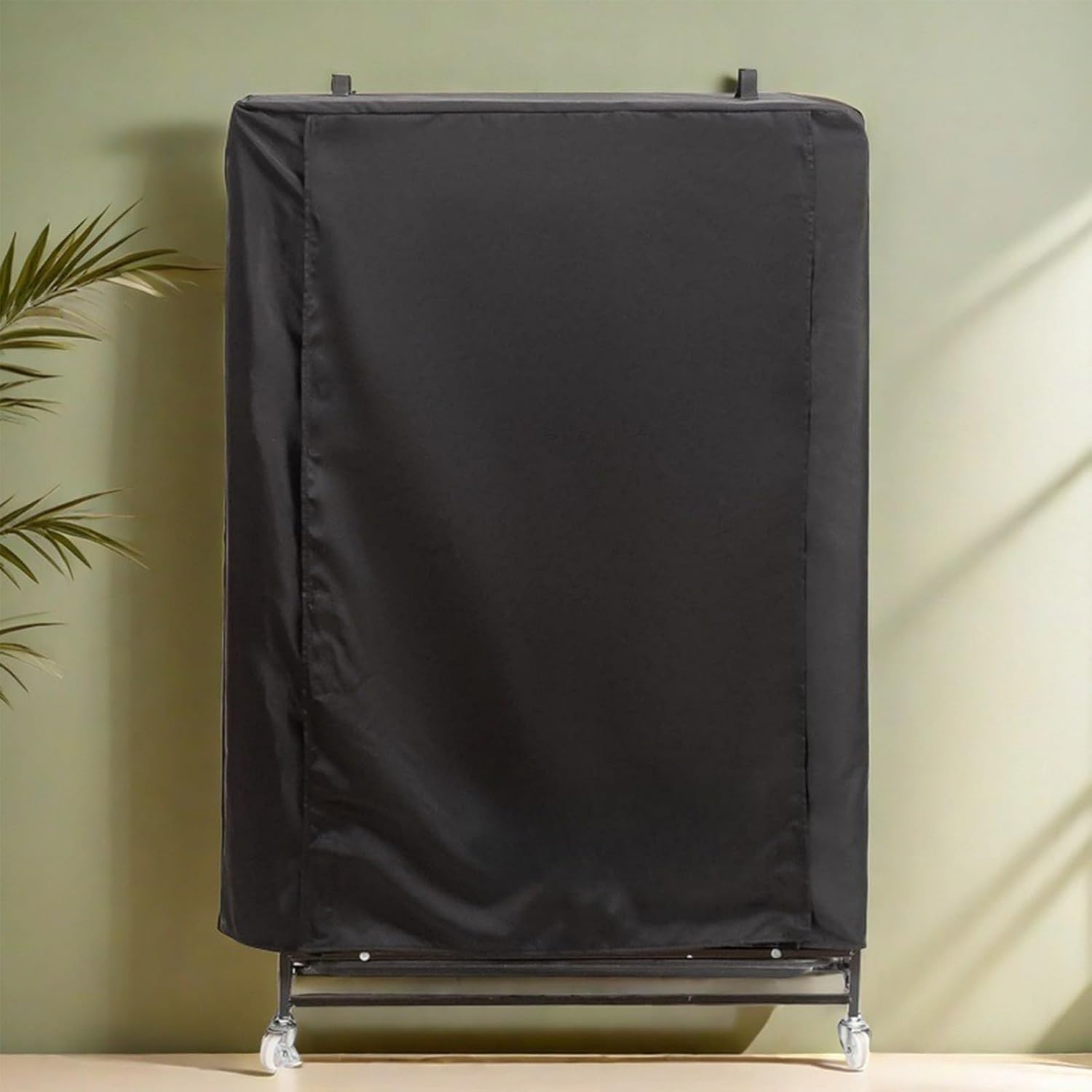 Waterproof Bird Cage Cover 48X48X102Cm Black Sun Protection Parrot Cage Covers 210D Oxford Cloth Dust Proof Bird Cages Blackout Covers Machine Washable for Parakeets Macaw image number 6