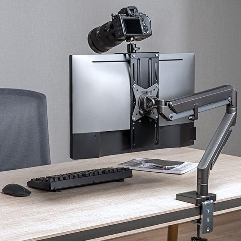 Desky Screen Caddy Shelf &ndash; Adjustable Monitor Top Shelf with Clamp, No-Drill Design, Sturdy ABS Construction, Space-Saving Desktop Organizer for PC, TV, and Monitor - Medium image number 4