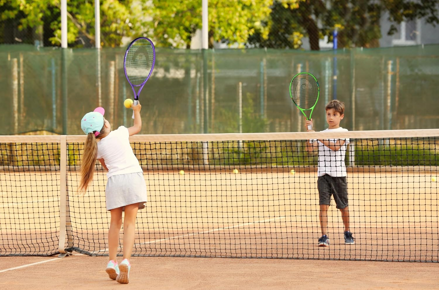 HEAD Instinct Kids Ten NIS Racquet - Beginners Pre-Strung Light Balance Jr Racket - 21" image number 3