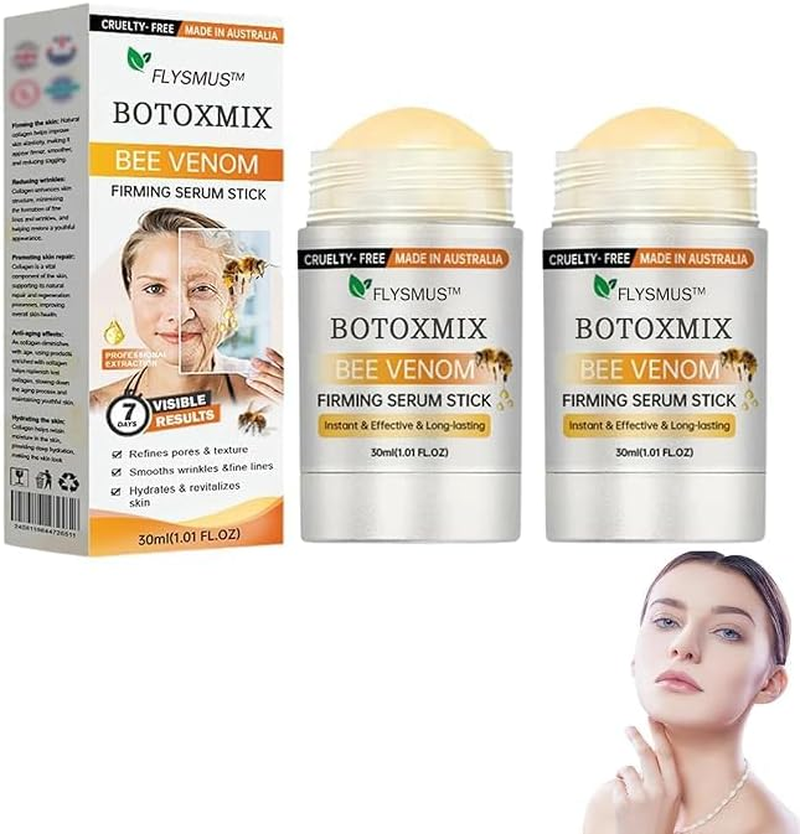 Flysmus Bee Venom Firming Serum Stick, Anti-Aging Face Serum, Lifting & Tightening Serum, Reduces Wrinkles & Fine Lines, Hydrates & Nourishes Skin, for Women & Men (2PCS) image number 5