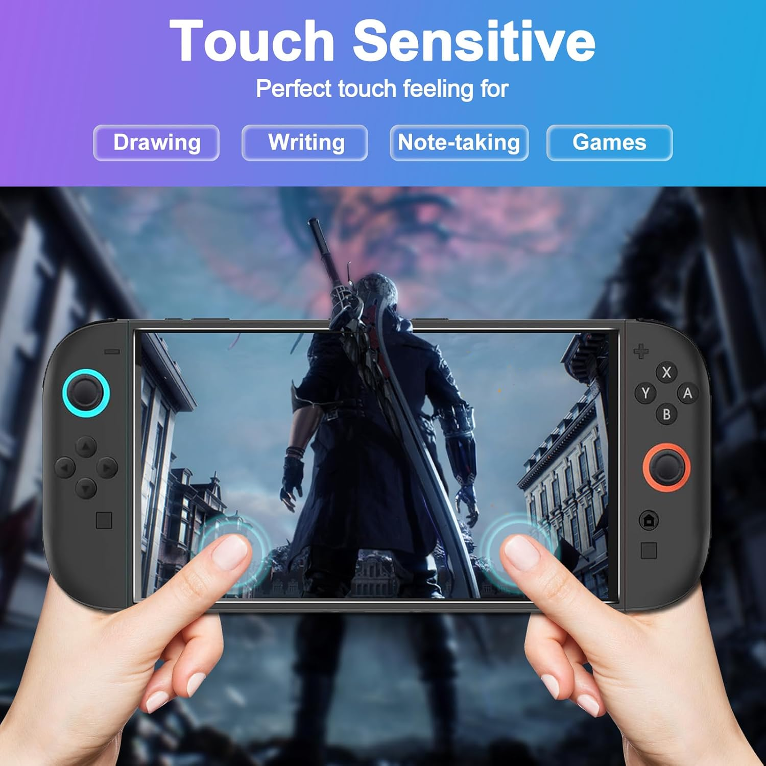 Caweet Screen Protector for Nintendo Switch 2 2025, 9H Hardness HD Tempered Glass Film Guard, 2 Pack - 2-Pack image number 2