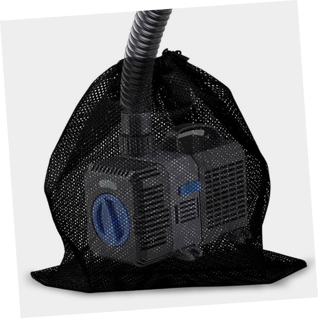 NUOBESTY Large Pump Filter Bag with Drawstring Fine Mesh for Outdoor and Aquarium Water Pump Protection to Large Aquatic Filter Mesh Bag for Precise Particle Filtration and Easy image number 4