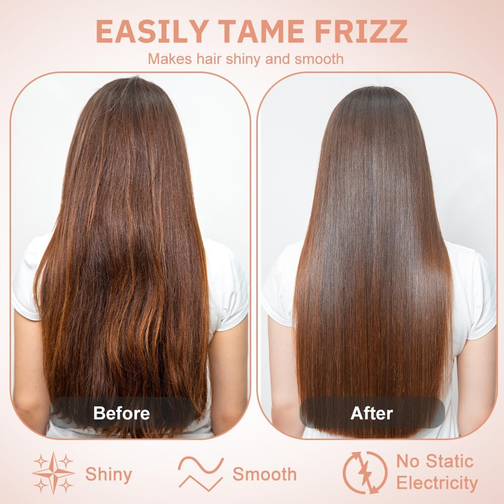 Alaoo Wireless Hair Straightener, 2 in 1 Ceramic Hair Straightener, 4 Temperature, Adjustable Temperature 140 &deg;C - 200 &deg;C, Curler Straightener for Women, Holidays, Travel, Camping Styling, Black - Black image number 2