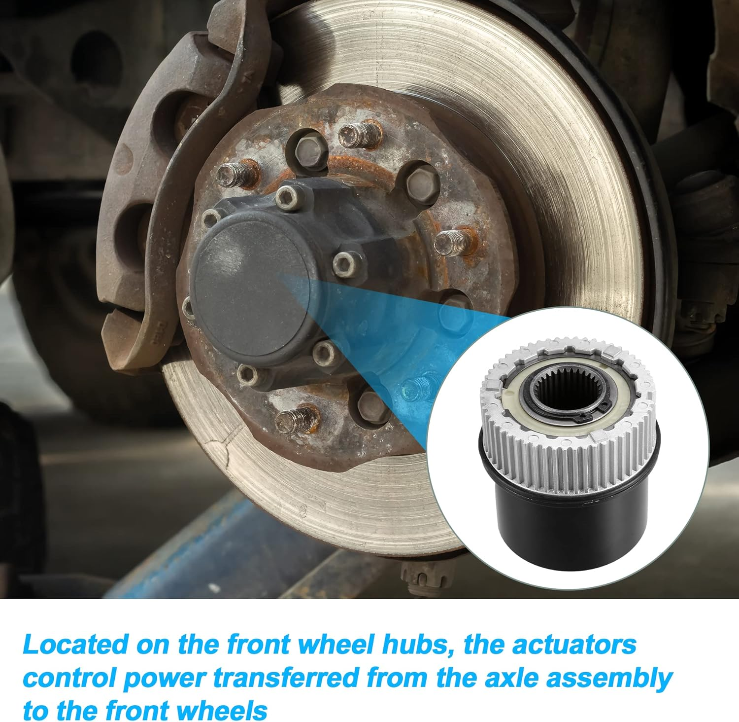 X AUTOHAUX 4X4 Auto Locking Hub 4WD Locking Hub Actuator for Ford F-250 Super Duty 1999-2004 for Ford 2000-2005 1C3Z-3B396-CB 4 Wheel Drive Rubber image number 5