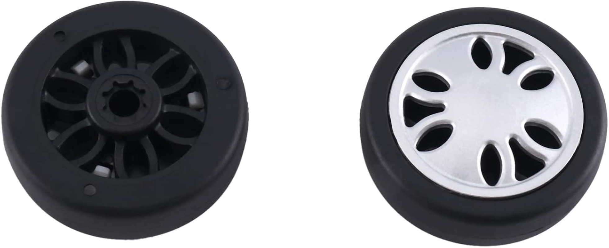 Tuperoymse M6 50Mmx12Mm Luggage Suitcase Replacement Wheels Wear PU Caster Deluxe Repair Tool 1 Pair image number 5