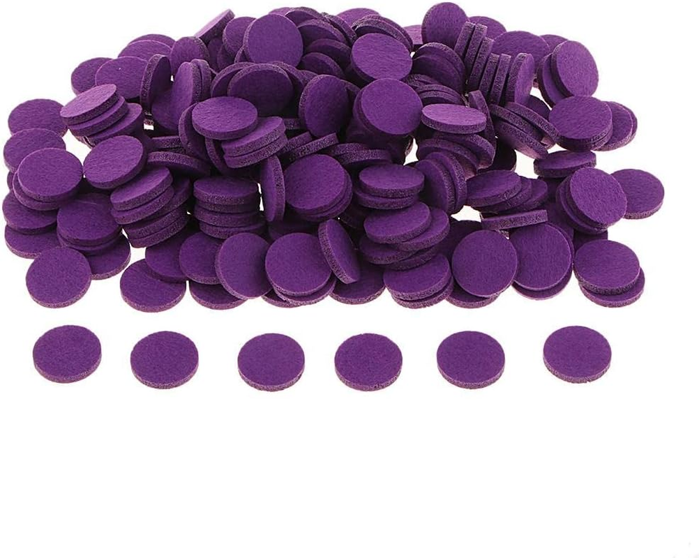 Gxdqxxd Wholesale Lot of 200 Refill Pads in 21Mm for Essential Oil Diffusers and Pendants, Purple - Purple image number 5
