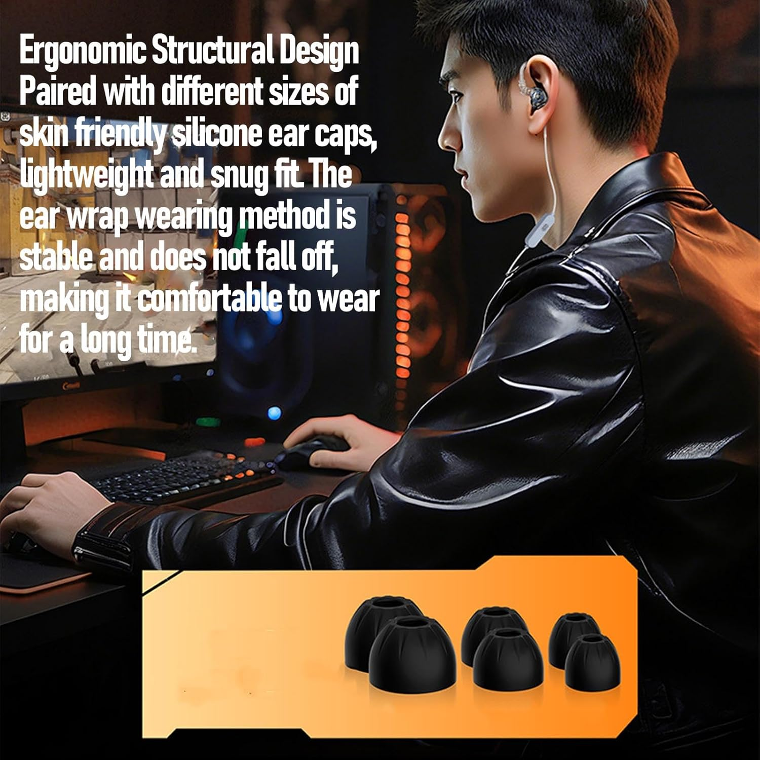 GOWENIC Wired Earphones with Mic, 1BA and 1DD Hybrid Driver Setup Combines a 10Mm Dynamic Driver, Detachable Cable, for Live Performances or on the Go Usage image number 3