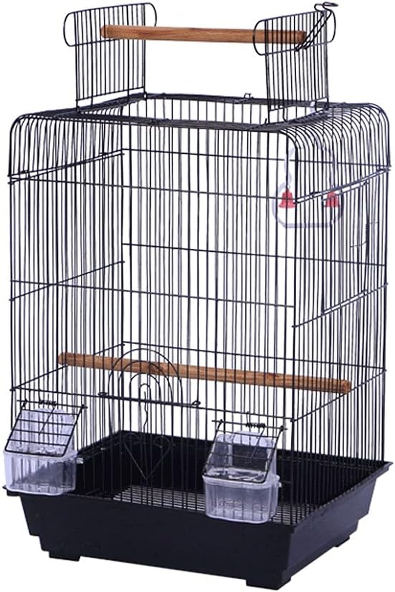 Bird Cage 23" Bird Cage Open Top Medium Small Parrot Parakeet Bird Cage for Cockatiel Sun Parakeet Green Cheek Conure Budgie Finch Canary for Small Exotic Birds and Canaries Garden Decor image number 2