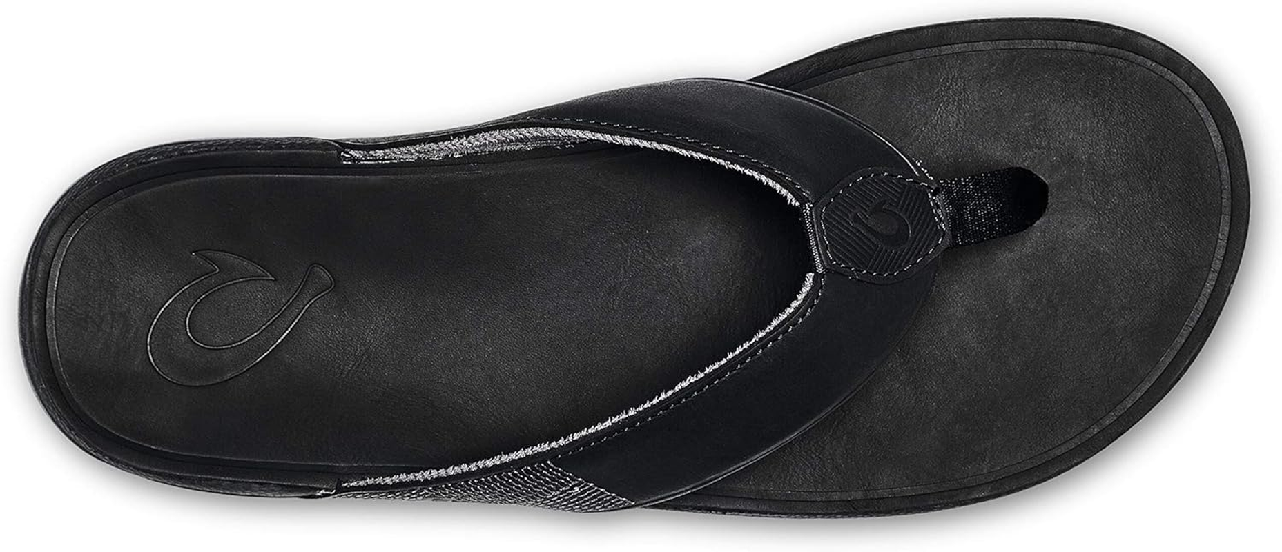 OLUKAI Tuahine Men'S Beach Sandals, Quick Dry Flip-Flop Slides, Waterproof Full-Grain Leather & Wet Grip Soles, Soft Comfort Fit & Arch Support image number 2