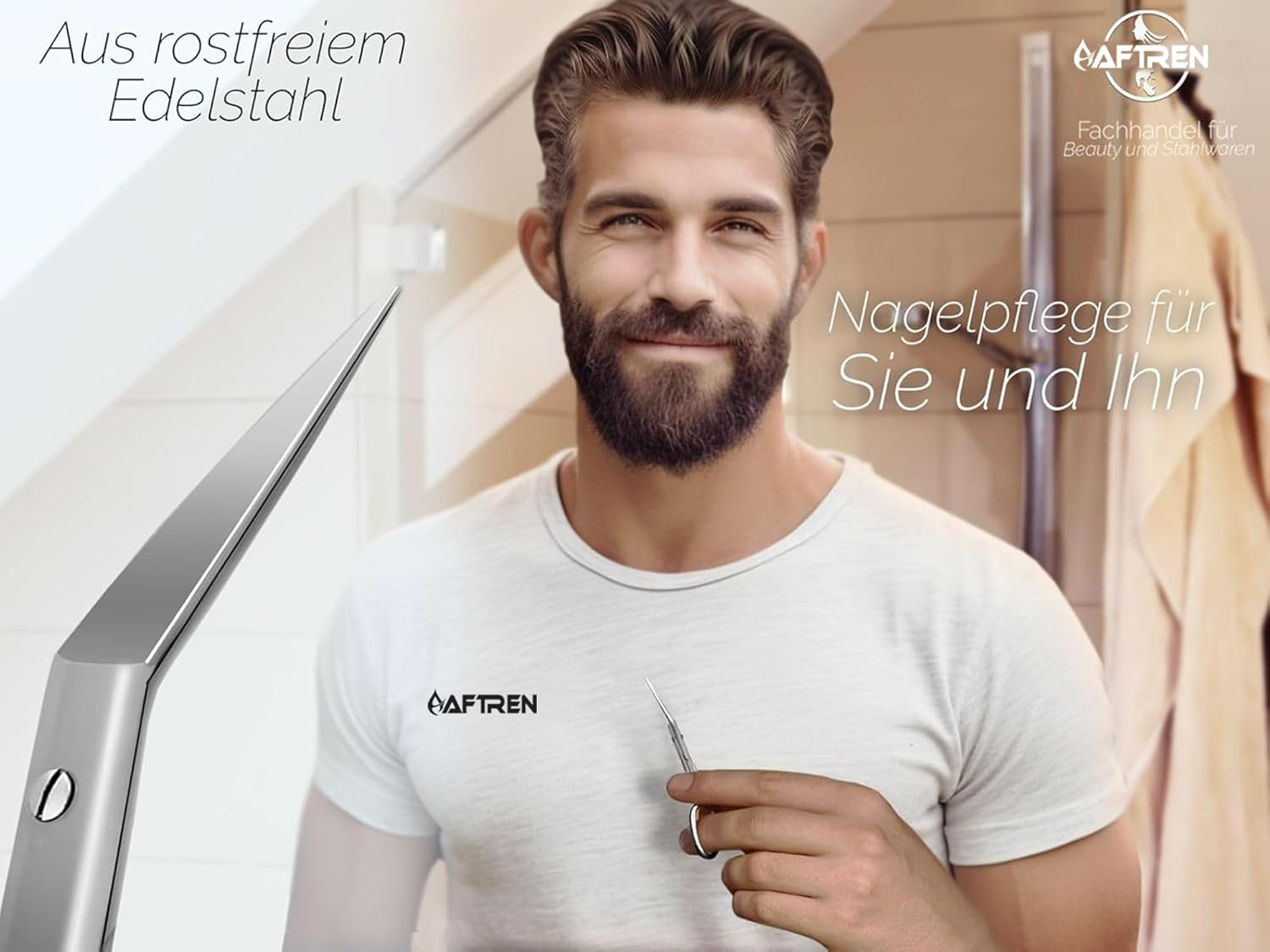 Professional Micro Teeth Nail Scissors, Cuticle Scissors, Angled Nail Clippers, Foot Care, J2 Stainless Steel 4.5 Inch Toenail Scissors image number 1