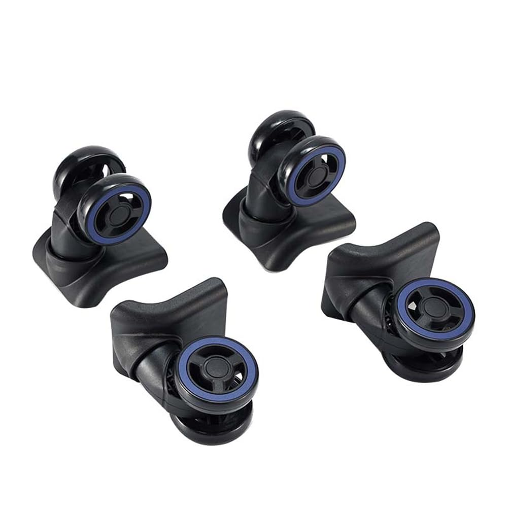 Veumoie 4Pcs Luggage Wheels Suitcase Double Row Roller Hardware Repairing Kit Heavy Duty Wheels 360&deg; Spinner Casters image number 5