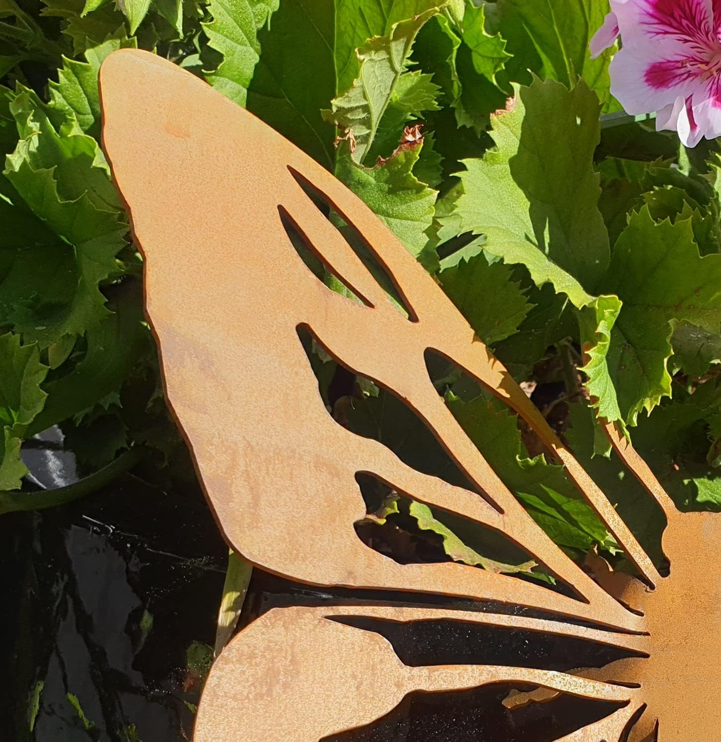 Butterfly #2 - Australian Made Rusted Metal Garden Art image number 3