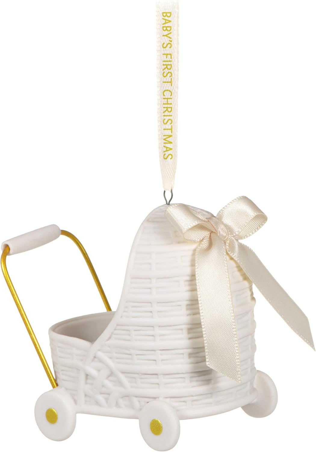 Hallmark Keepsake Christmas Ornament 2024, Baby'S First Christmas Pram, Porcelain, Baby Gift image number 4