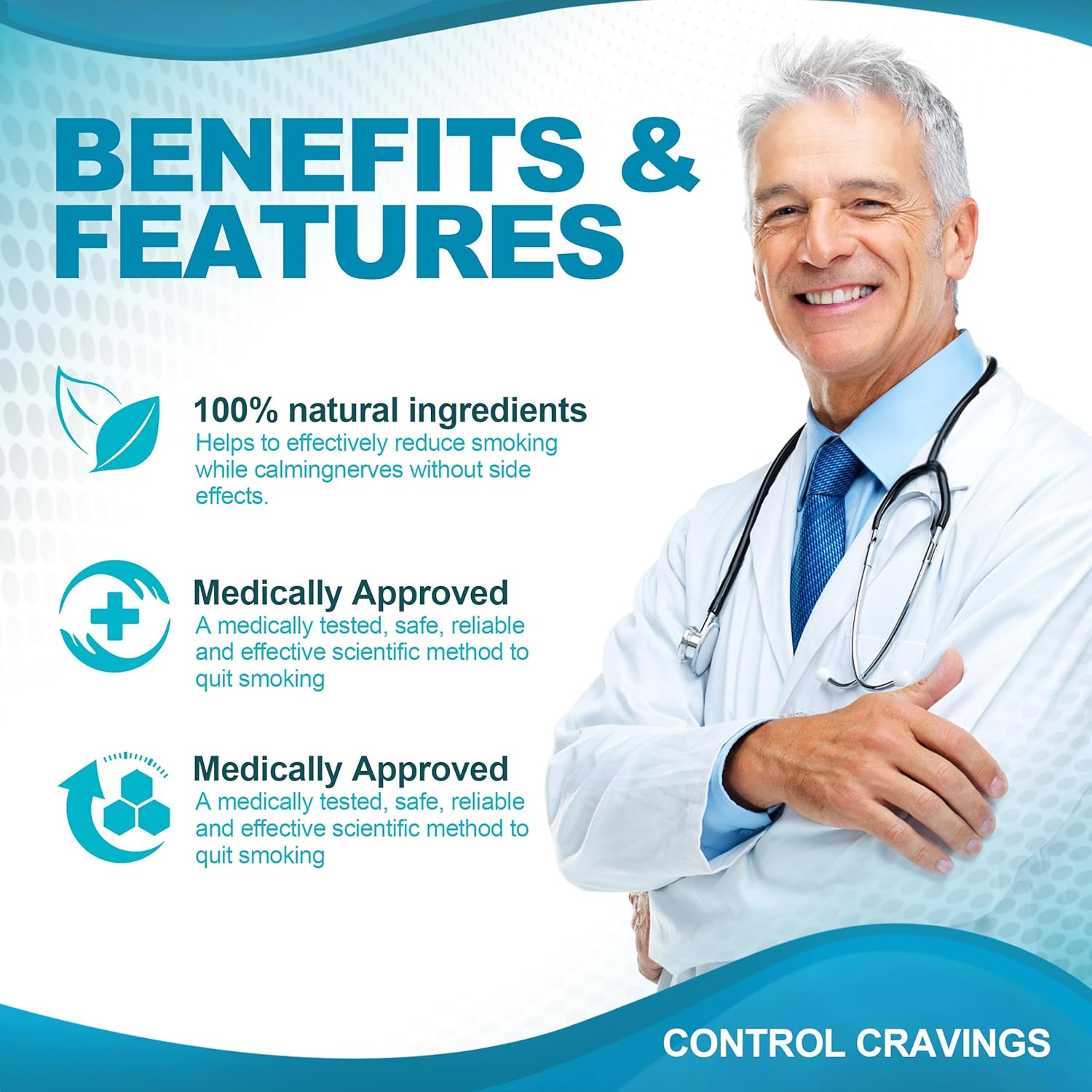 Quit Smoking Patches Step 1+, 21Mg Upgraded to 28Mg, It Can De Divided into Four Pieces, 7Mg. Stop Smoking Aid, That Work with 2 Weeks (30 Phtches) image number 4