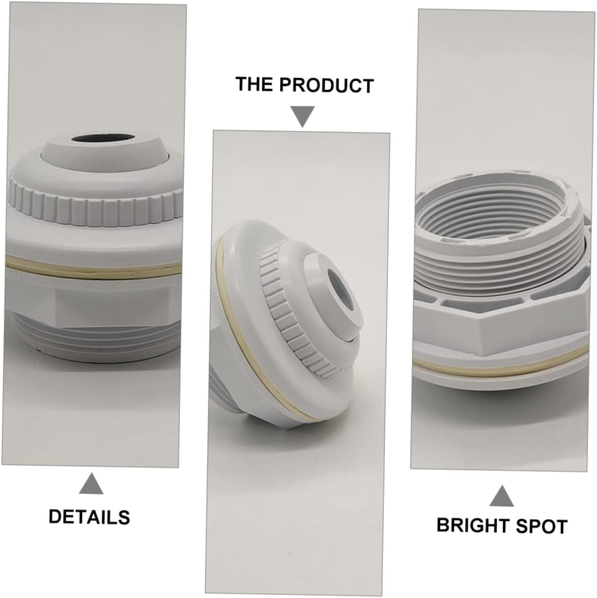 HANABASS 2Pcs Replacement Pool Inlet Nozzle for Stream Flow Directional Return Jet Fitting for Pool Spa and Swimming Accessories image number 4