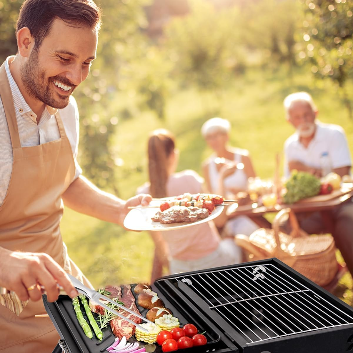 2 Pcs Carving Fork, Stainless Steel Meat Fork, Durable and Heavy Duty Meat Forks Carving for Kitchen, BBQ, Turkey, Roast image number 1