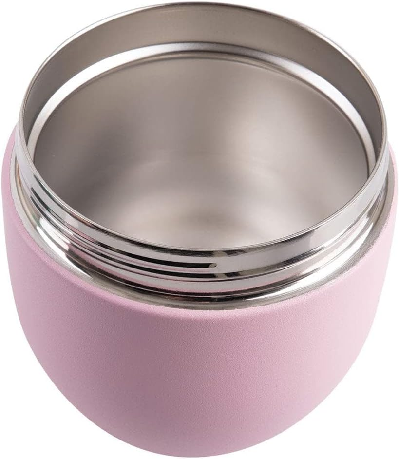Oasis Stainless Steel Double Wall Insulated Food Pod 470Ml - Carnation image number 2