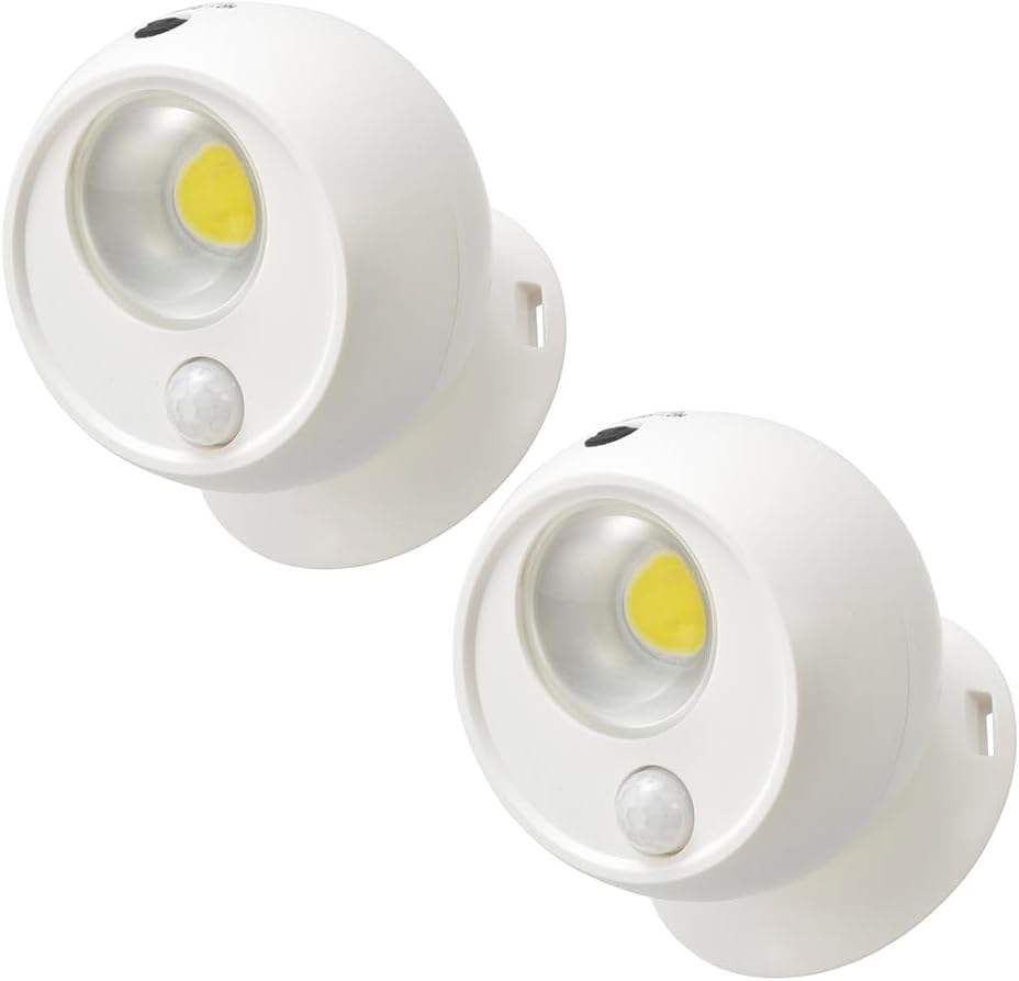 Ohm (OHM) Battery Operated Sensor Ball Light, White, Pack of 2 | LT-SOW10-W 2P 06-5262 Ohm Electric image number 4