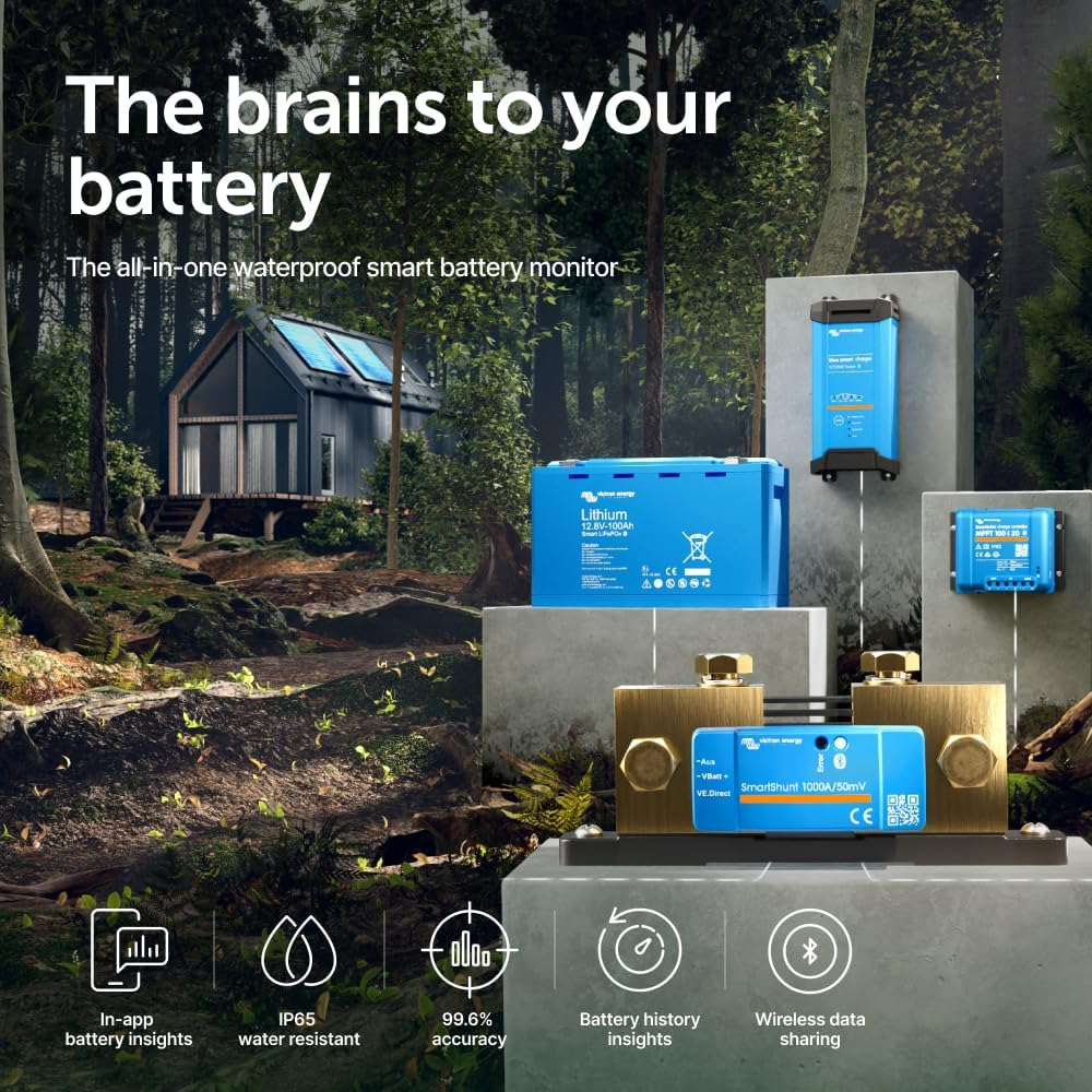 Victron Energy Smartshunt IP65 1000 Amp Battery Monitor (Bluetooth) image number 4