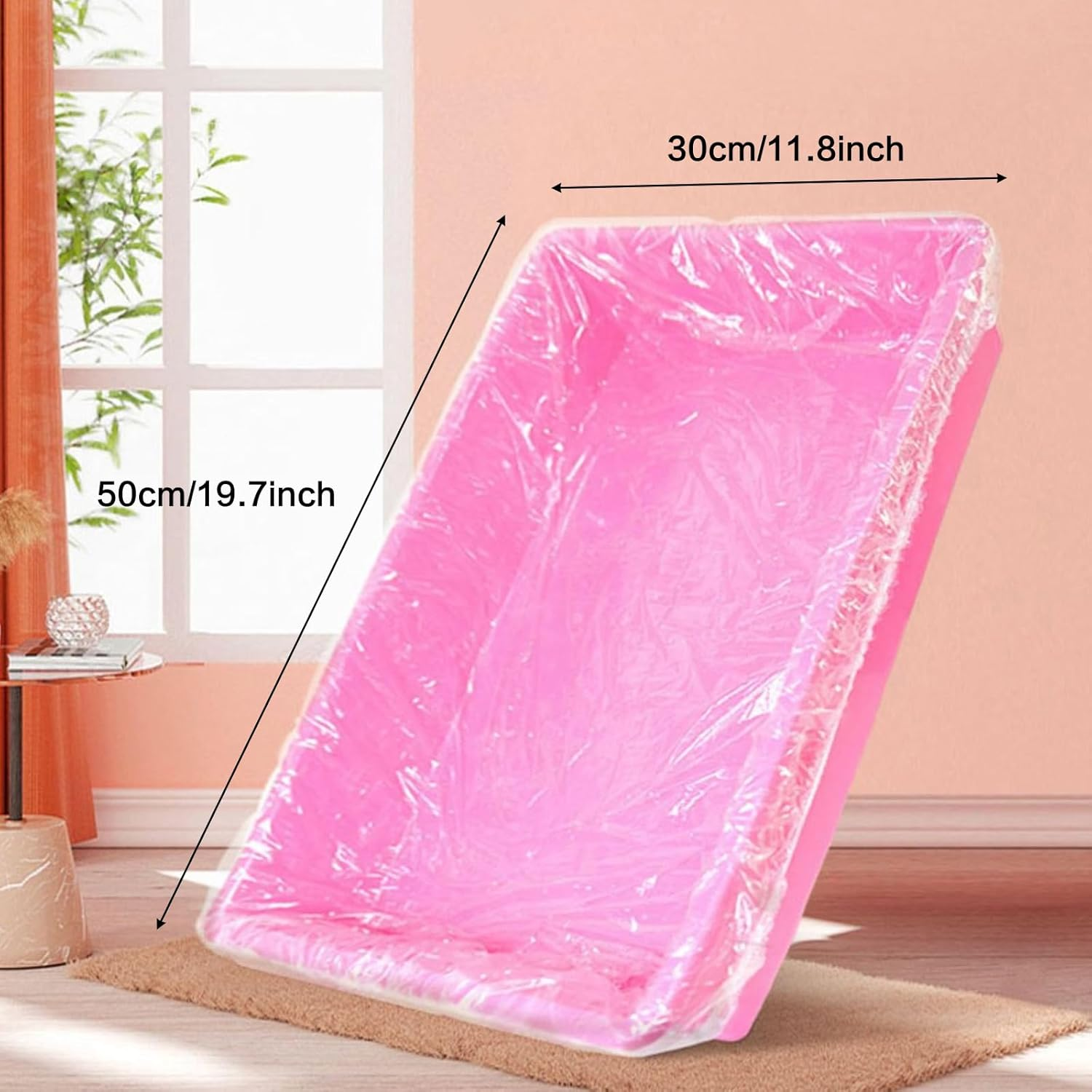 RUIFUU 50 Pcs Disposable Tattoo Arm Rest Covers,Tattoo Table Covers Salon Tray Covers Elastic Tattoo Tray Cover Plastic Machine Cover Tattoo Equipment for Most Tattoo Machine Trays image number 2