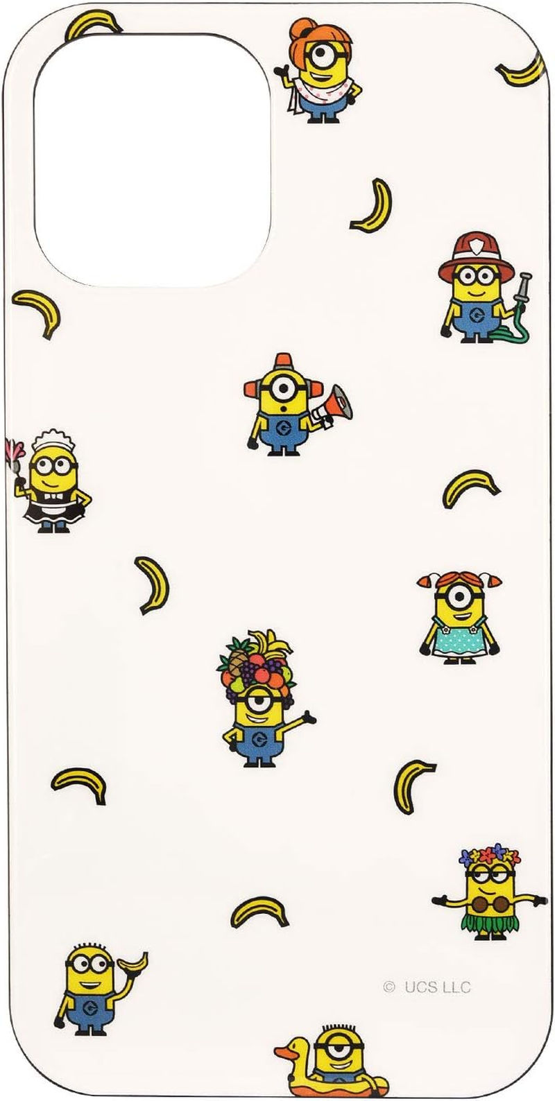 Gourmandise Despicable Me Minions Series Soft Case Costume Compatible with Iphone 12/12 Pro (6.1 Inch), White image number 2