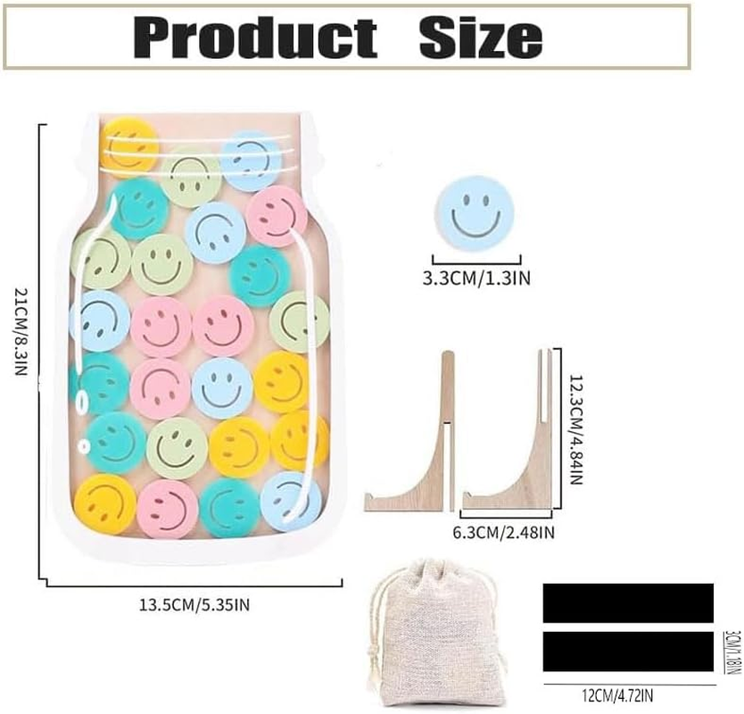 Magnetic Reward Jar, Personalized Reward Jar Positive Behavior Jar,Classroom Reward Jar for Kids, Magnetic Reward Jar for Classroom Bulletin Board,Smiling image number 2