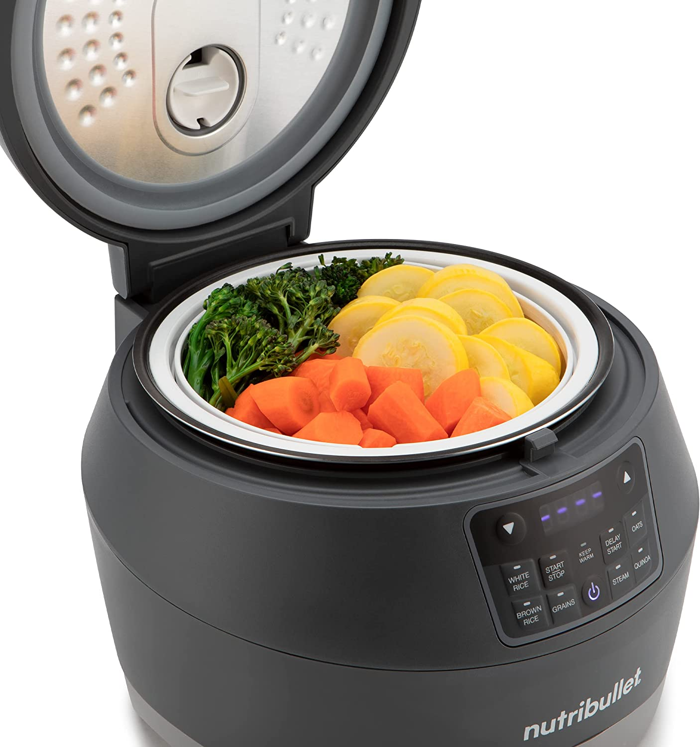 Nutribullet Everygrain Rice Cooker, Dark Grey, Rice Cooker, Grain Cooker, 10 Cup Capcity, 5 Cooking Modes for Different Types of Rice and Grains (NBG07100) image number 1