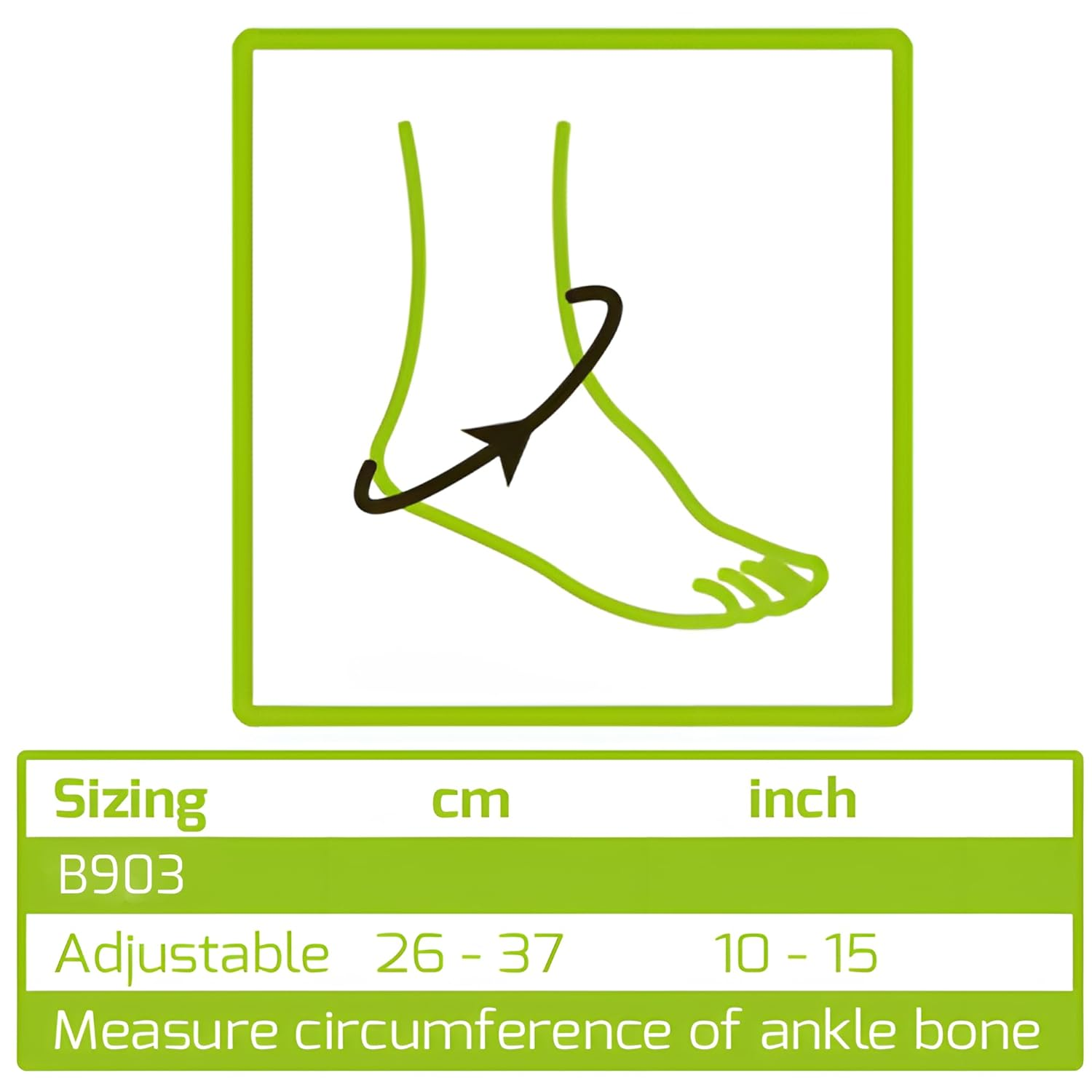 Braceup Ankle Support Brace - Relieve Pain, Enhance Stability for Foot Pain, Sprained Ankle, Achilles Tendonitis, Men and Women