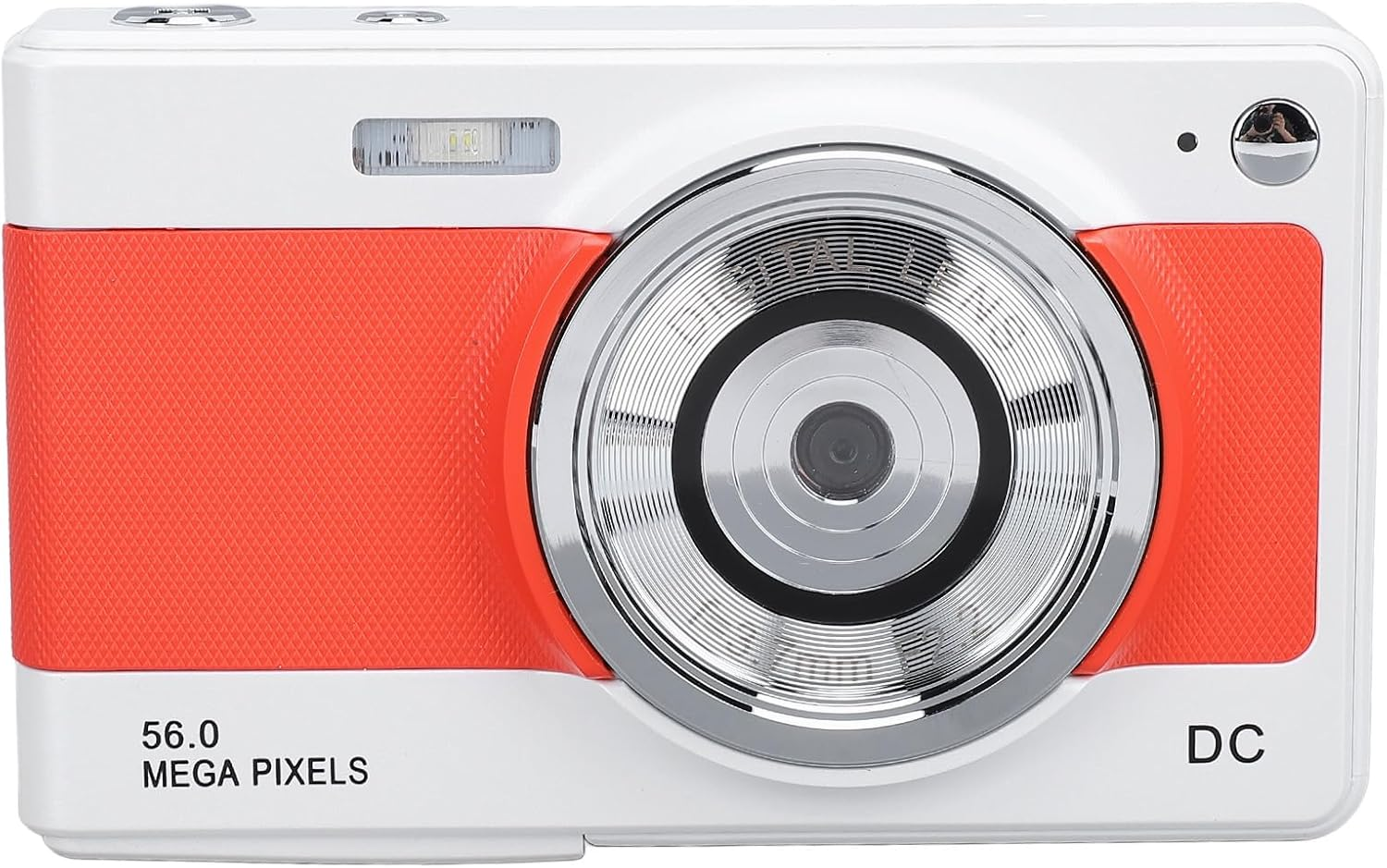50MP 1080P Digital Camera - Autofocus, 8X Zoom, 2.8In Display Screen, Type C Fast Charging for Kids Teens Students (White and Orange) - Silver image number 6