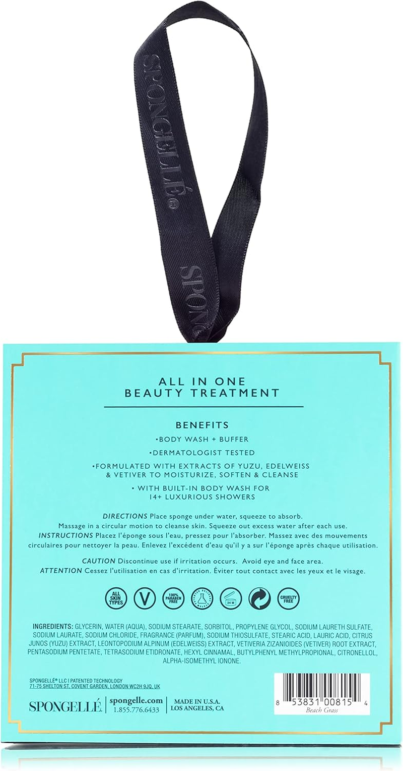 Spongell&eacute; Boxed Flower Shower Body Wash Infused Buffer, Beach Grass image number 5