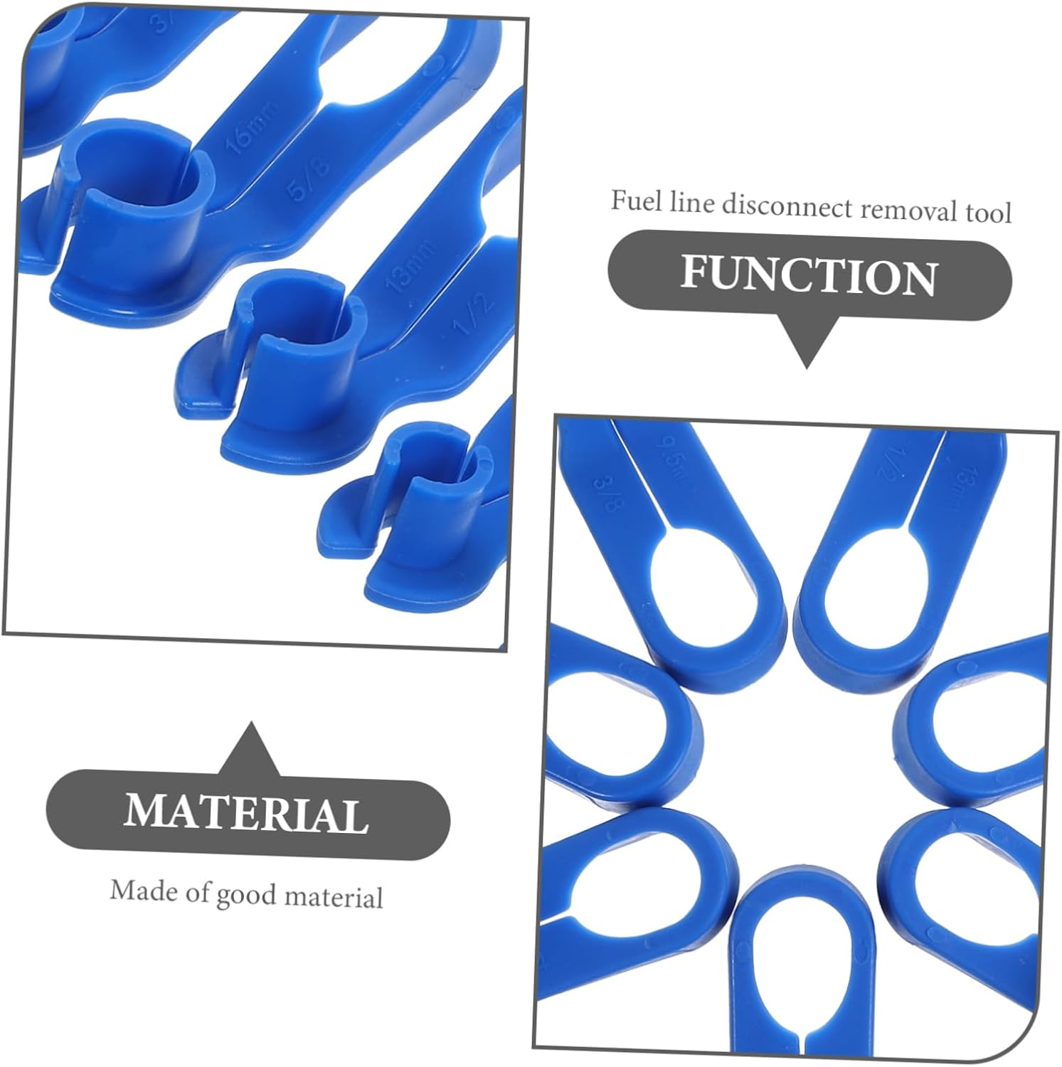 SWOOMEY 7Pcs Fuel Line Tool Disconnect Tool Set for Air Conditioning Maintenance Transmission Oil Cooler Line Removal Automotive for Mechanics image number 5