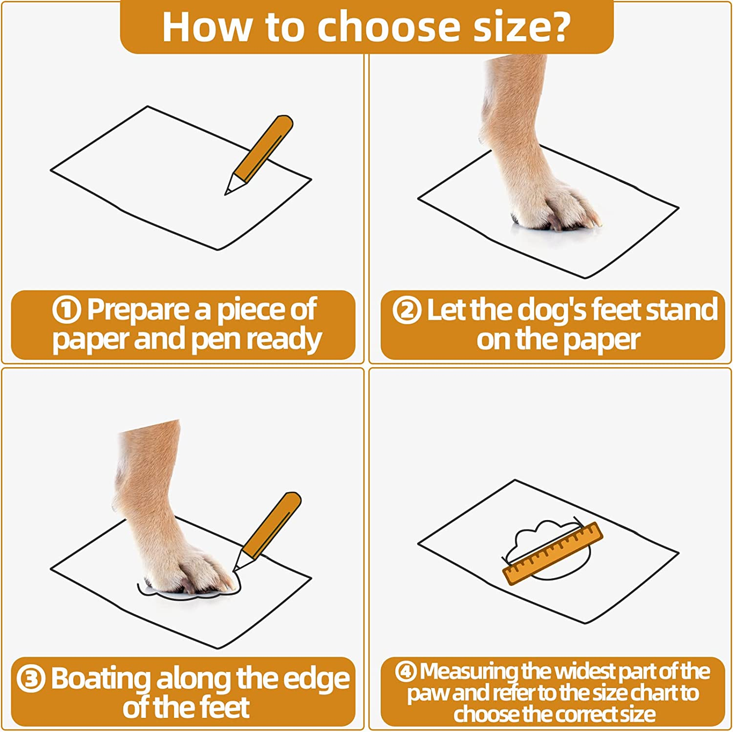 Dog Shoes for Small Dogs Boots, Waterproof Dog Booties Paw Protector for Outdoor Walking, Puppy Shoes with Reflective Strips Rugged Anti-Slip Sole for Hardwood Floors Hot Pavement Winter Snow 4Pcs/Set image number 4