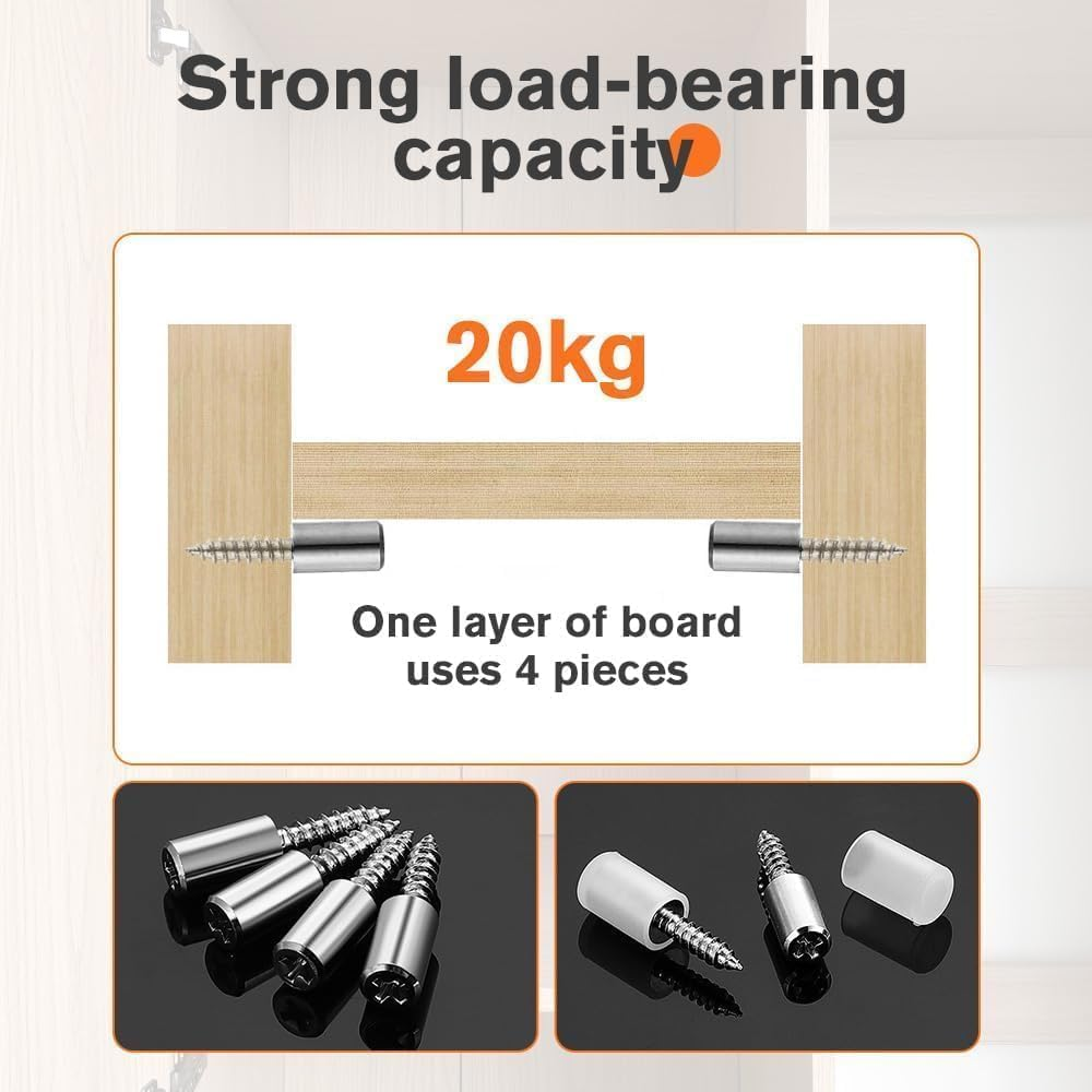 50 PCS Shelf Support Peg,Support Cabinet Shelf Pins,Clear Plastic Replacement Peg Cabinet Shelf Supports Pins for Kitchen Furniture Book Shelves Shelf Holder Locking Pins