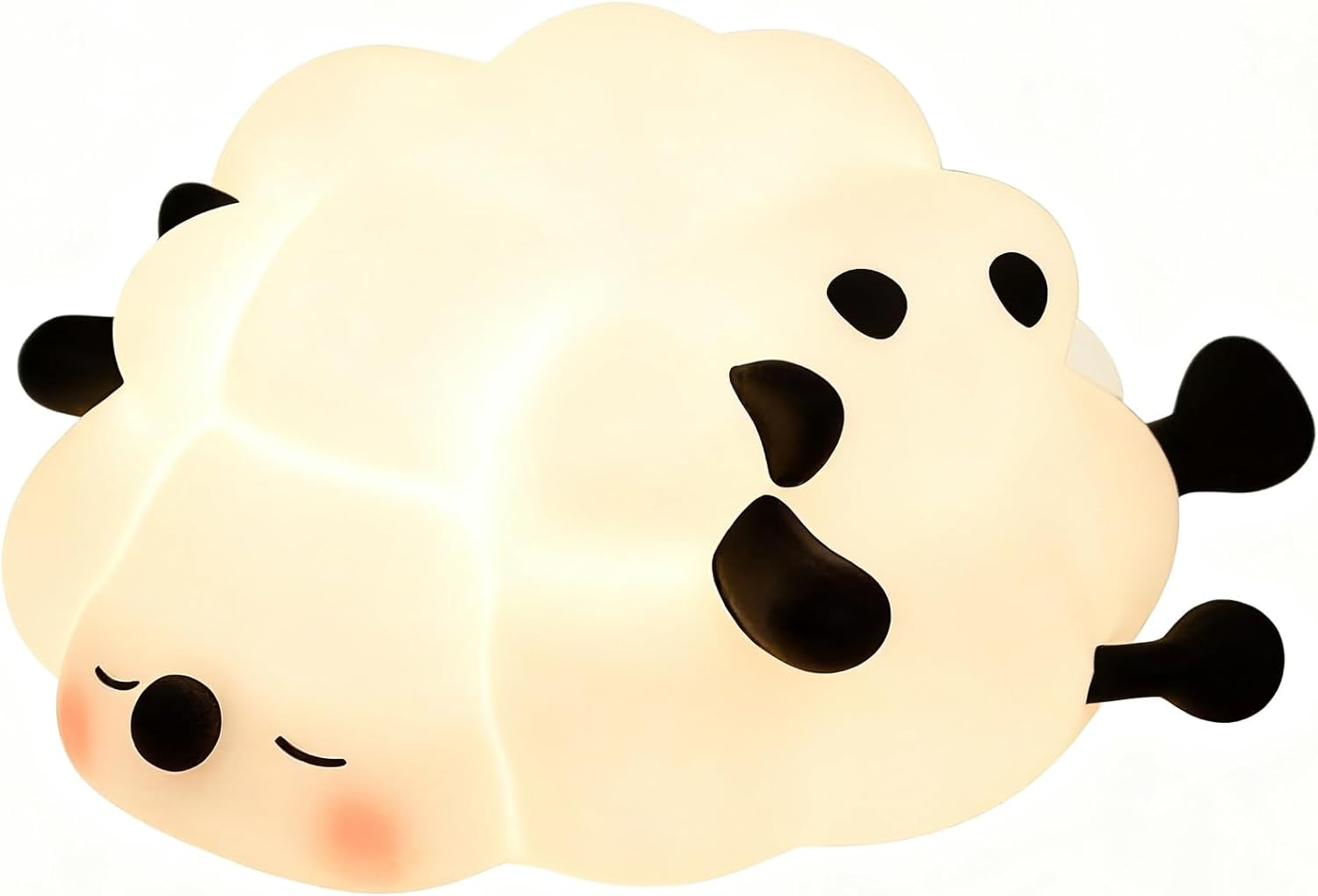 Portable Night Light, Bedside Touch Lamp, Cute Silicone Nightlight for Kids Toddler, 3 Level Dimmable Soft Night Lamp for Bedroom Kids Room Decor (Pig) image number 5